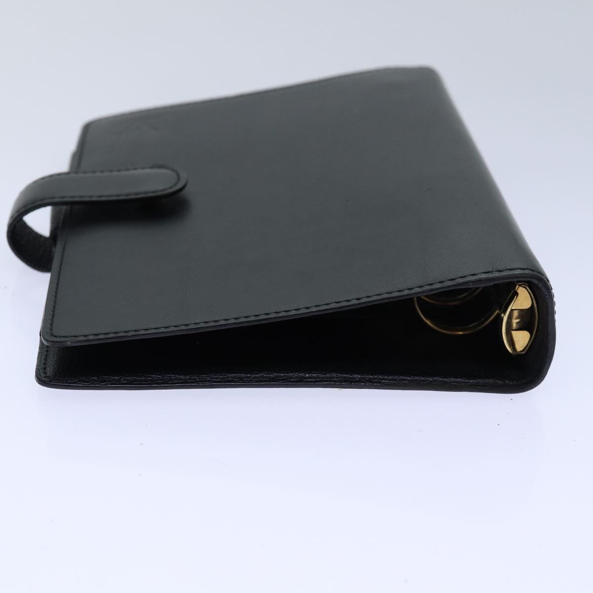 Louis Vuitton Agenda Mm Black Leather Wallet