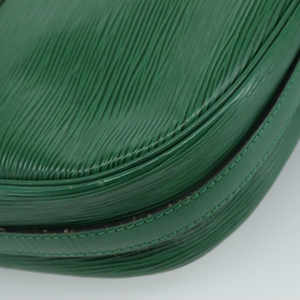 Louis Vuitton Jeune Fille Green Leather Shoulder Bag