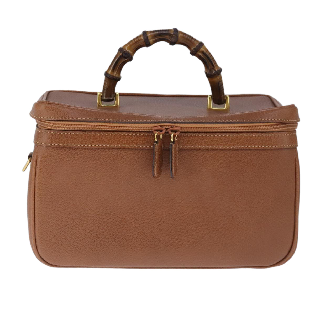 Gucci Bamboo Brown Leather Handbag ()