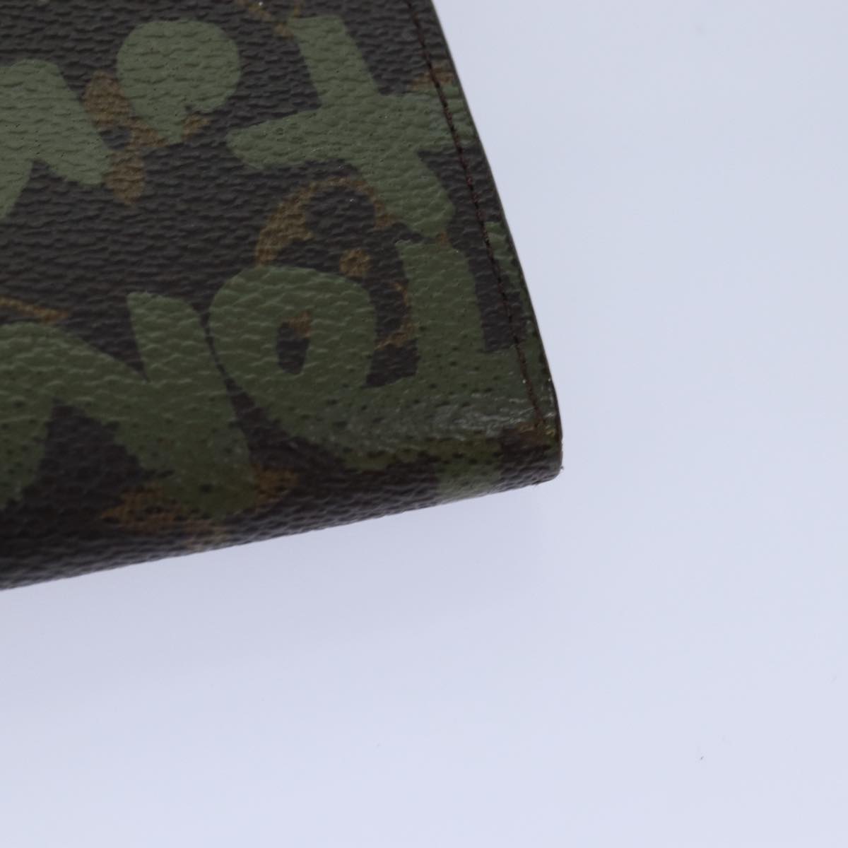 Louis Vuitton Portefeuille Sarah Khaki Canvas Wallet