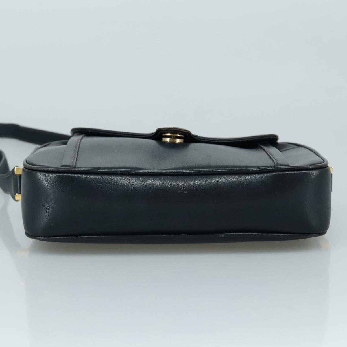 Gucci Interlocking G Navy Leather Shoulder Bag