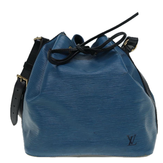 Louis Vuitton Noé Blue Leather Shoulder Bag