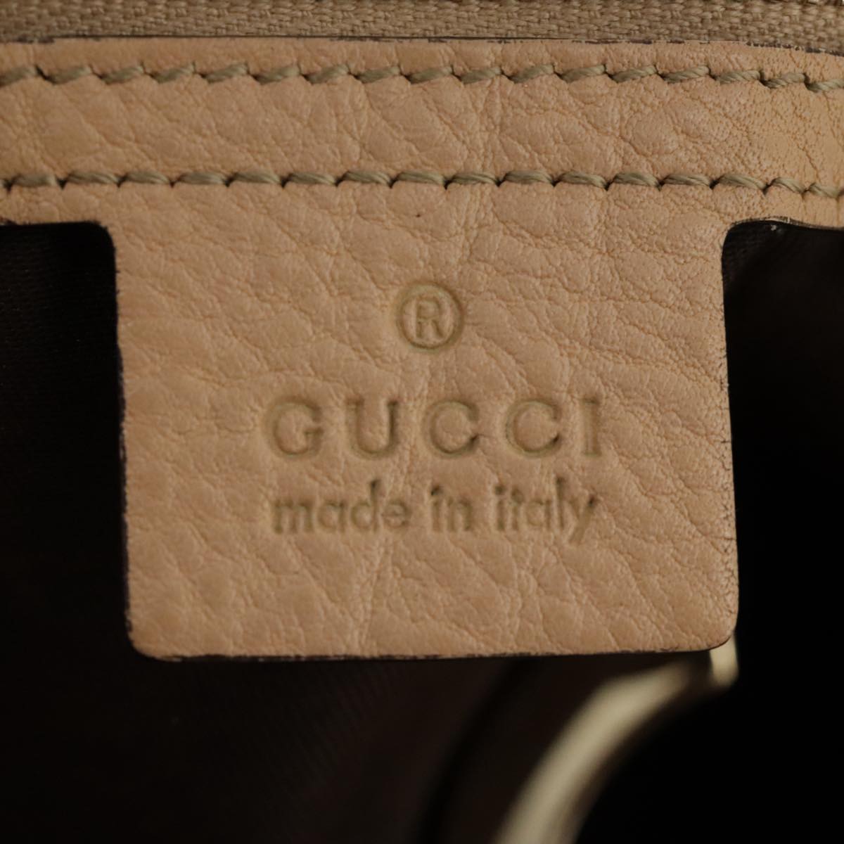 Gucci Charlotte Beige Canvas Shoulder Bag
