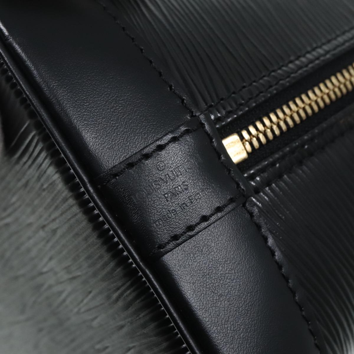 Louis Vuitton Alma Black Leather Handbag