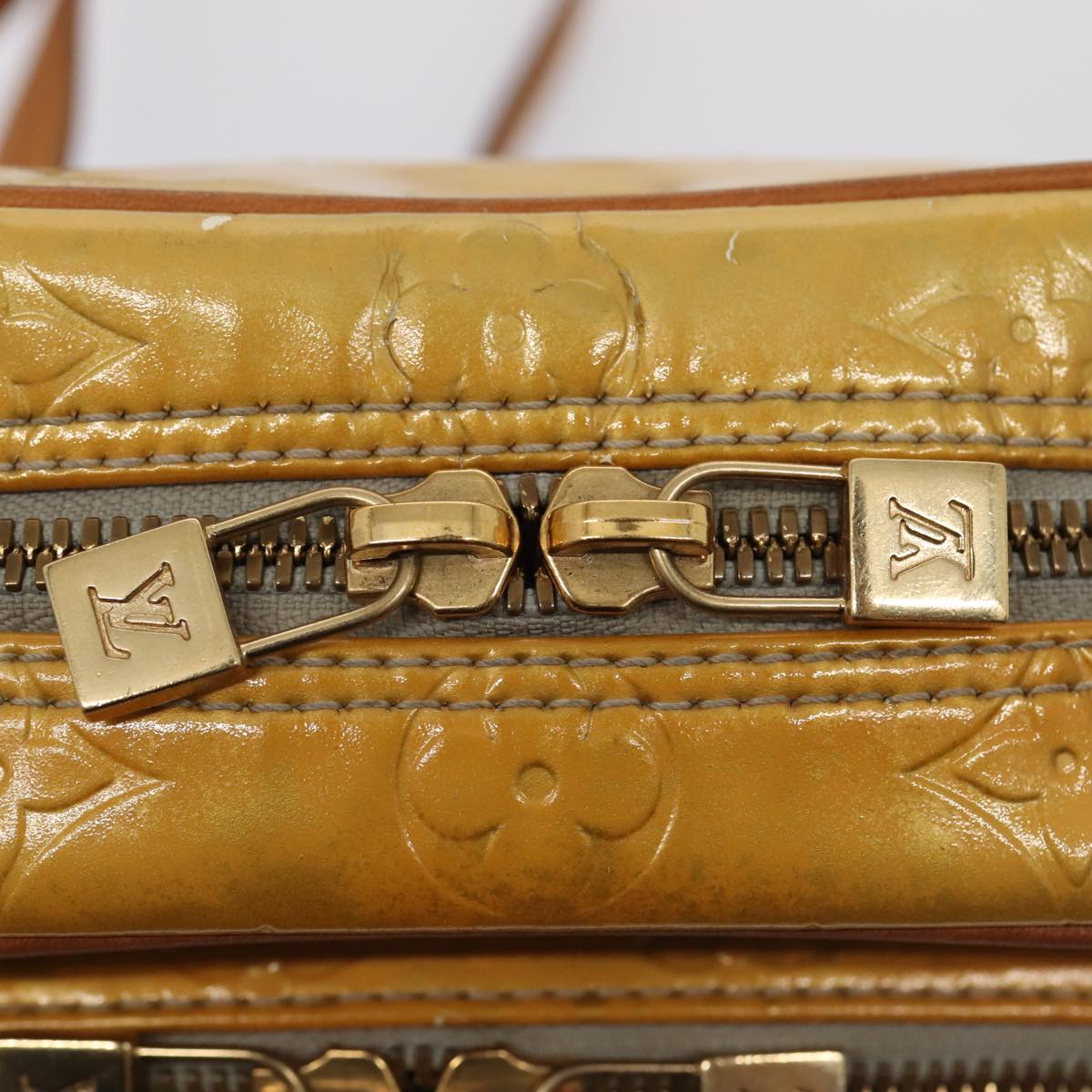 Louis Vuitton Wooster Yellow Patent Leather Shoulder Bag