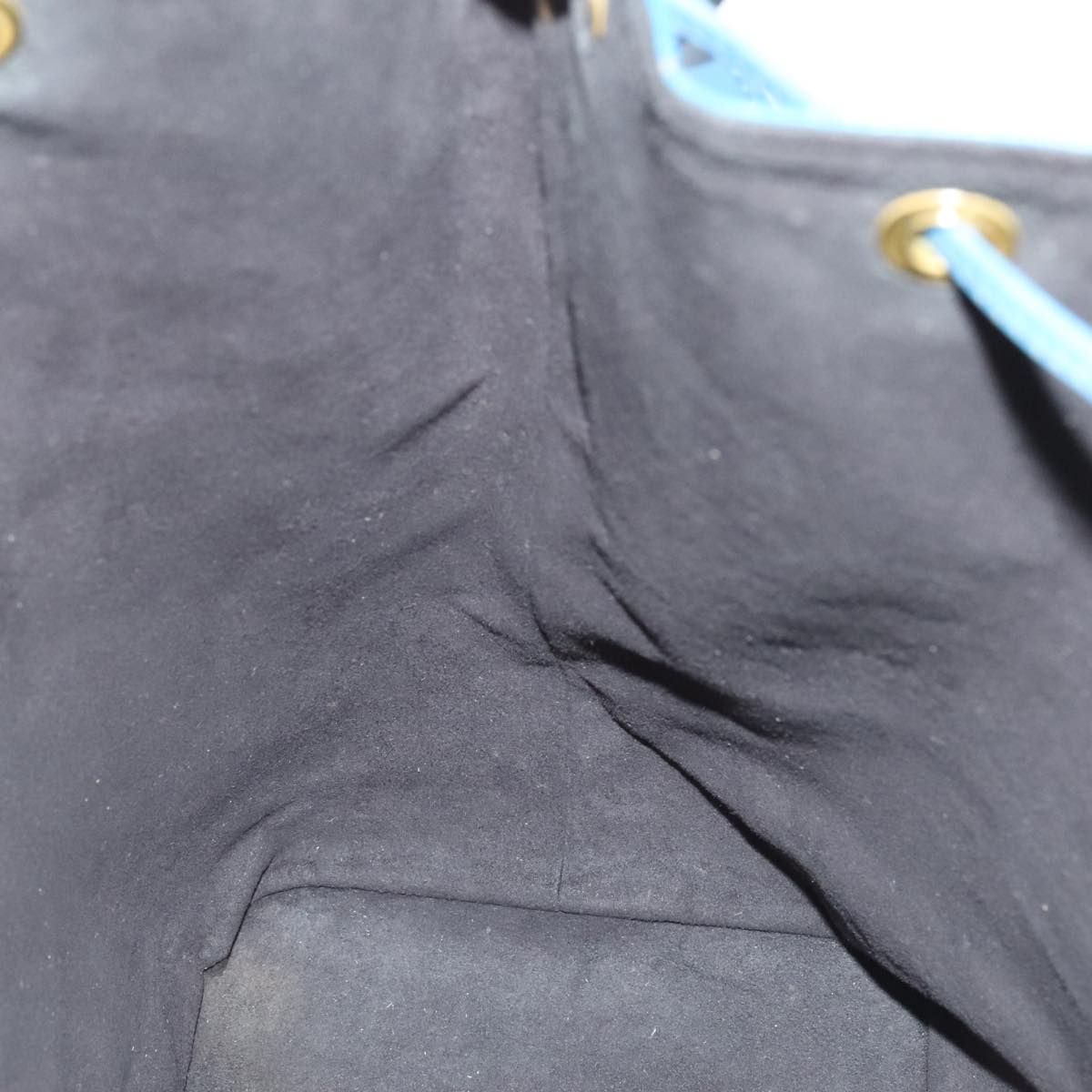 Louis Vuitton Noe Blue Leather Shoulder Bag