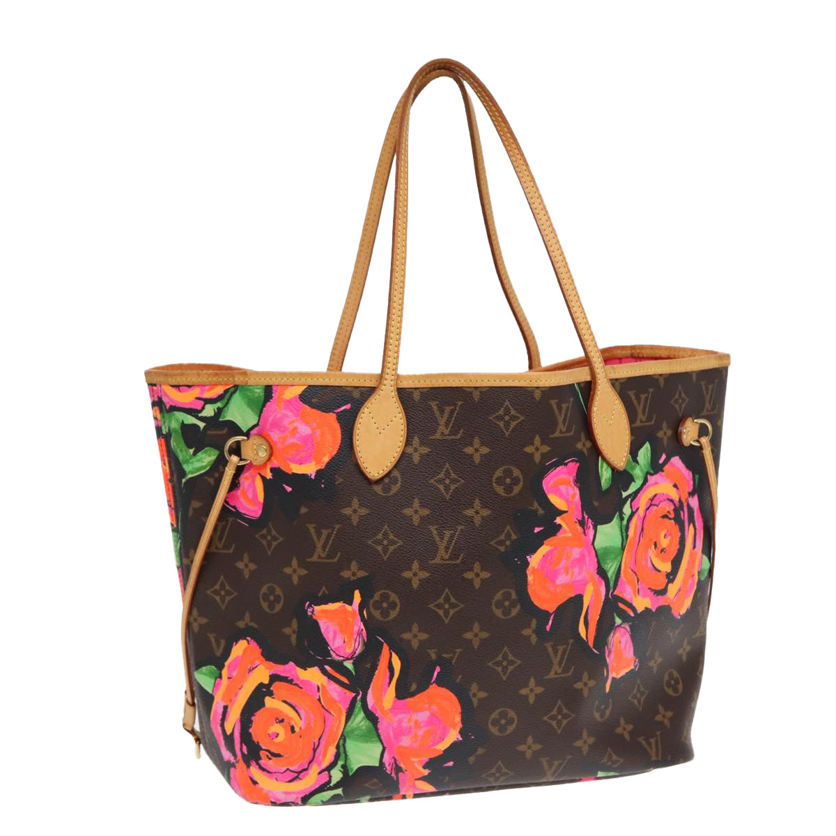 Louis Vuitton Neverfull Brown Canvas Tote Bag