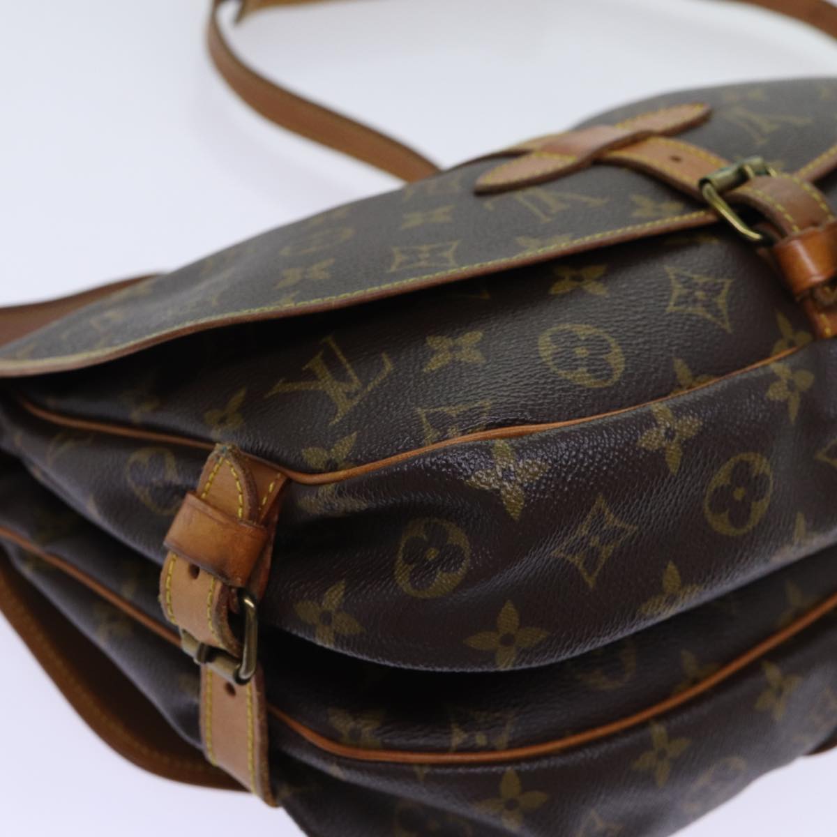Louis Vuitton Saumur Brown Canvas Shoulder Bag