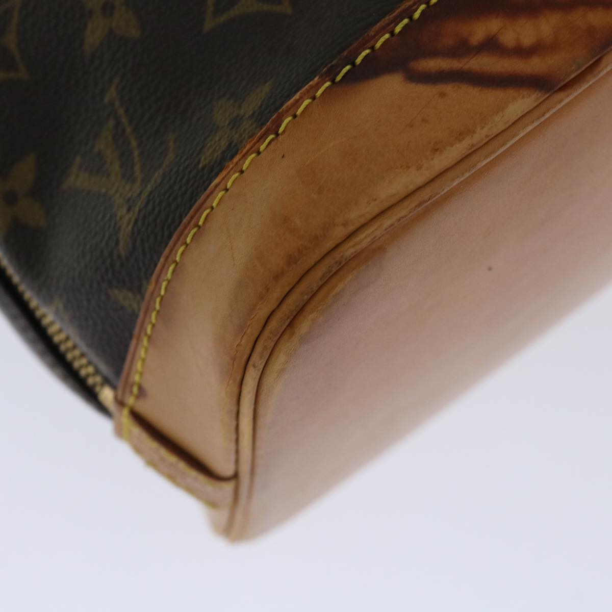 Louis Vuitton Alma Brown Canvas Handbag