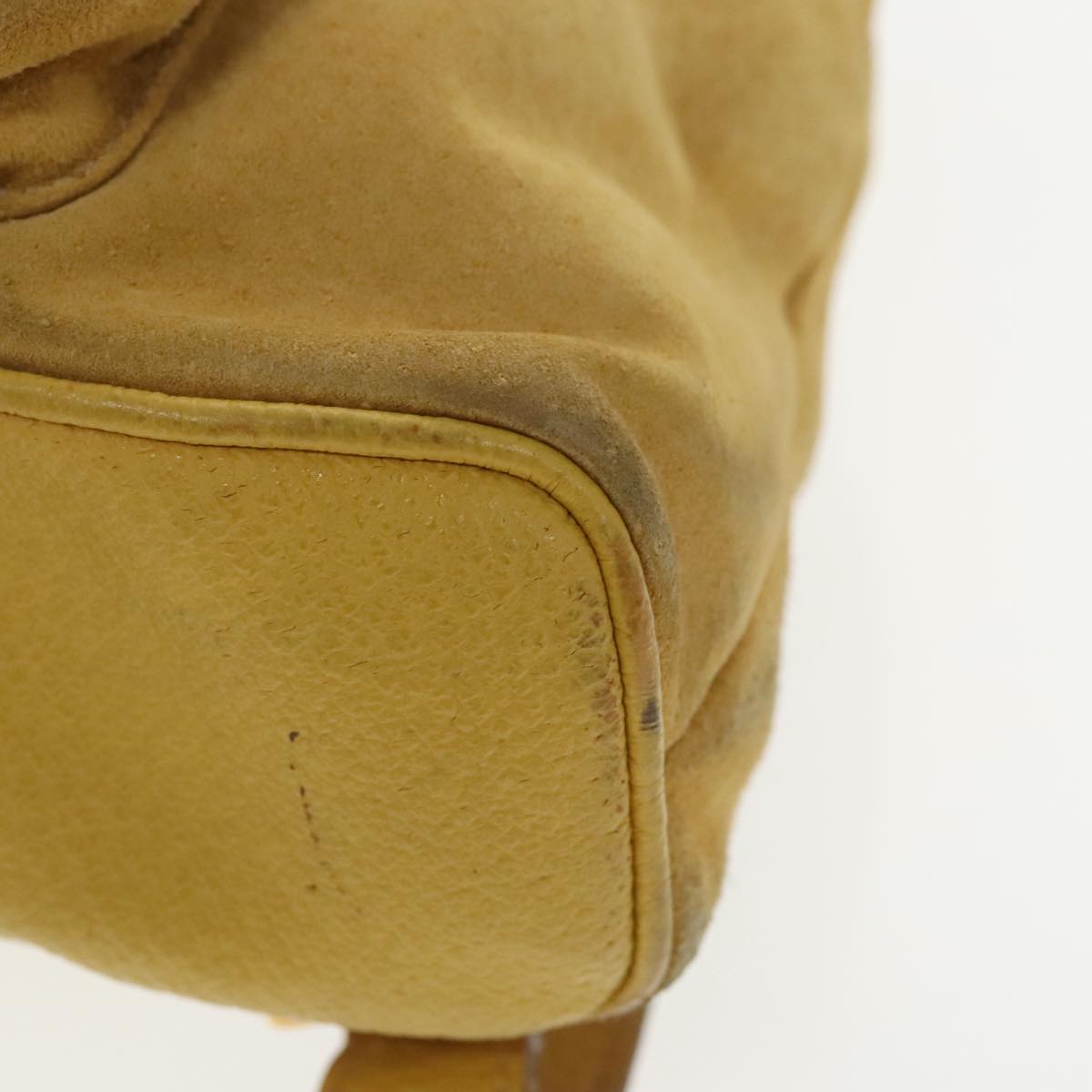 Gucci Bamboo Yellow Leather Backpack Bag