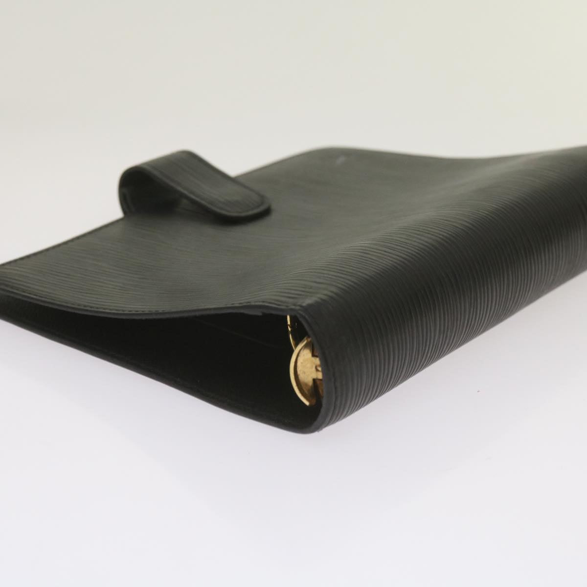 Louis Vuitton Agenda Mm Black Leather Wallet