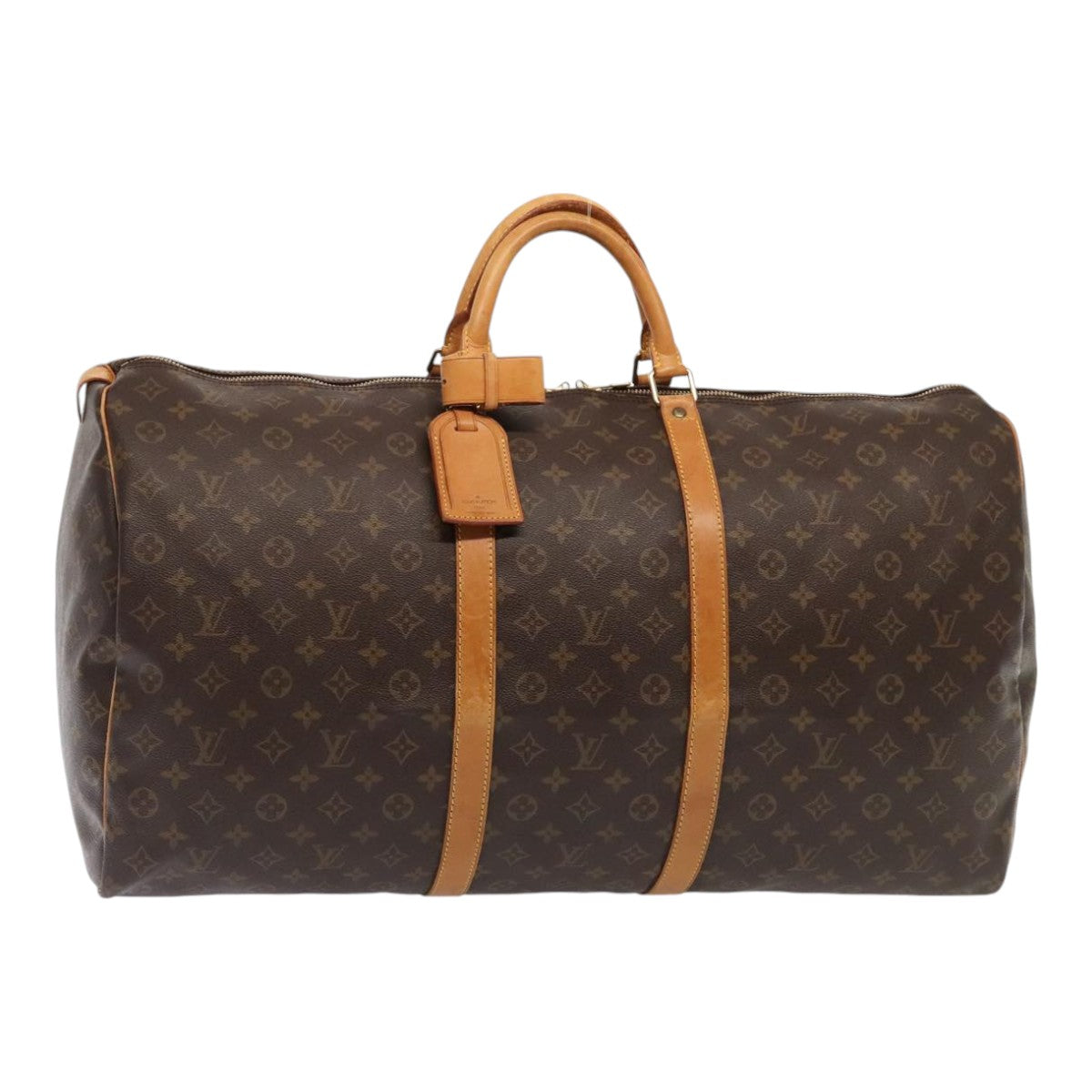 Louis Vuitton Keepall 60 Brown Canvas Travel Bag
