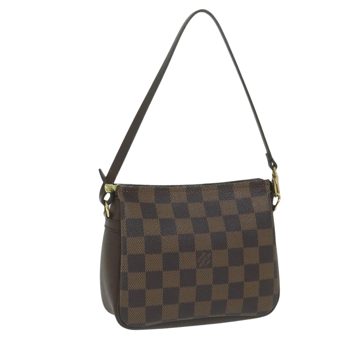 Louis Vuitton Cosmetic Pouch Brown Canvas Clutch Bag