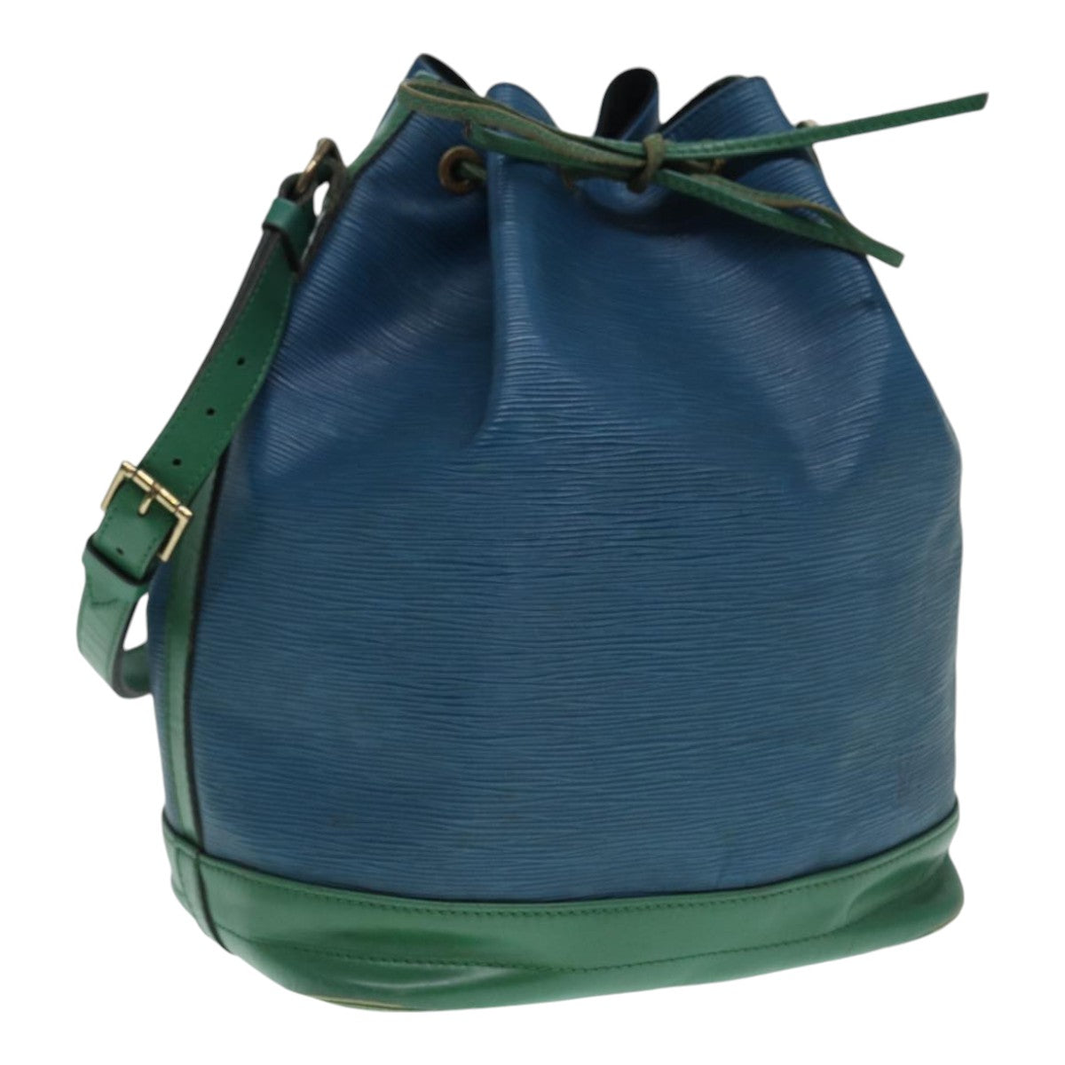 Louis Vuitton Noe Blue Leather Shoulder Bag