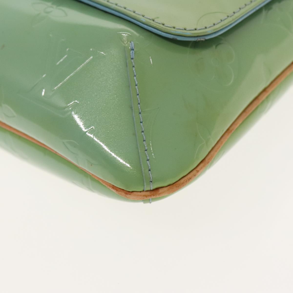 Louis Vuitton Thompson Street Green Patent Leather Shoulder Bag