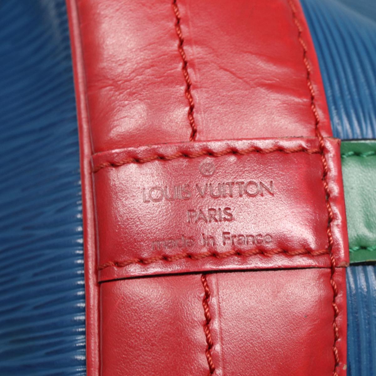 Louis Vuitton Noe Blue Leather Shoulder Bag