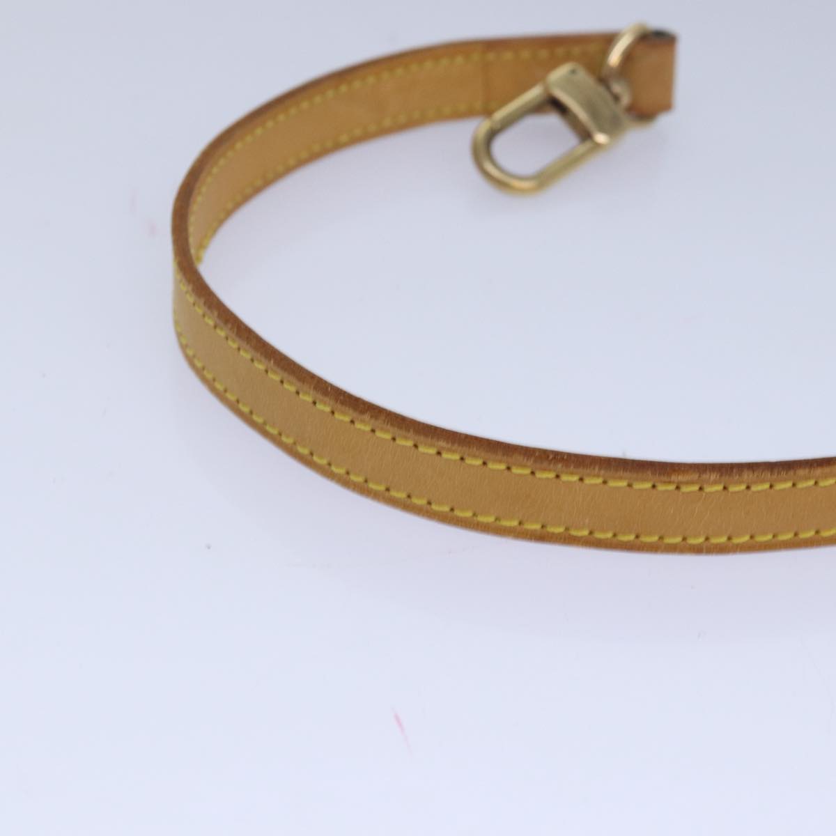 Louis Vuitton Shoulder Strap Beige Leather Bag Jewelry