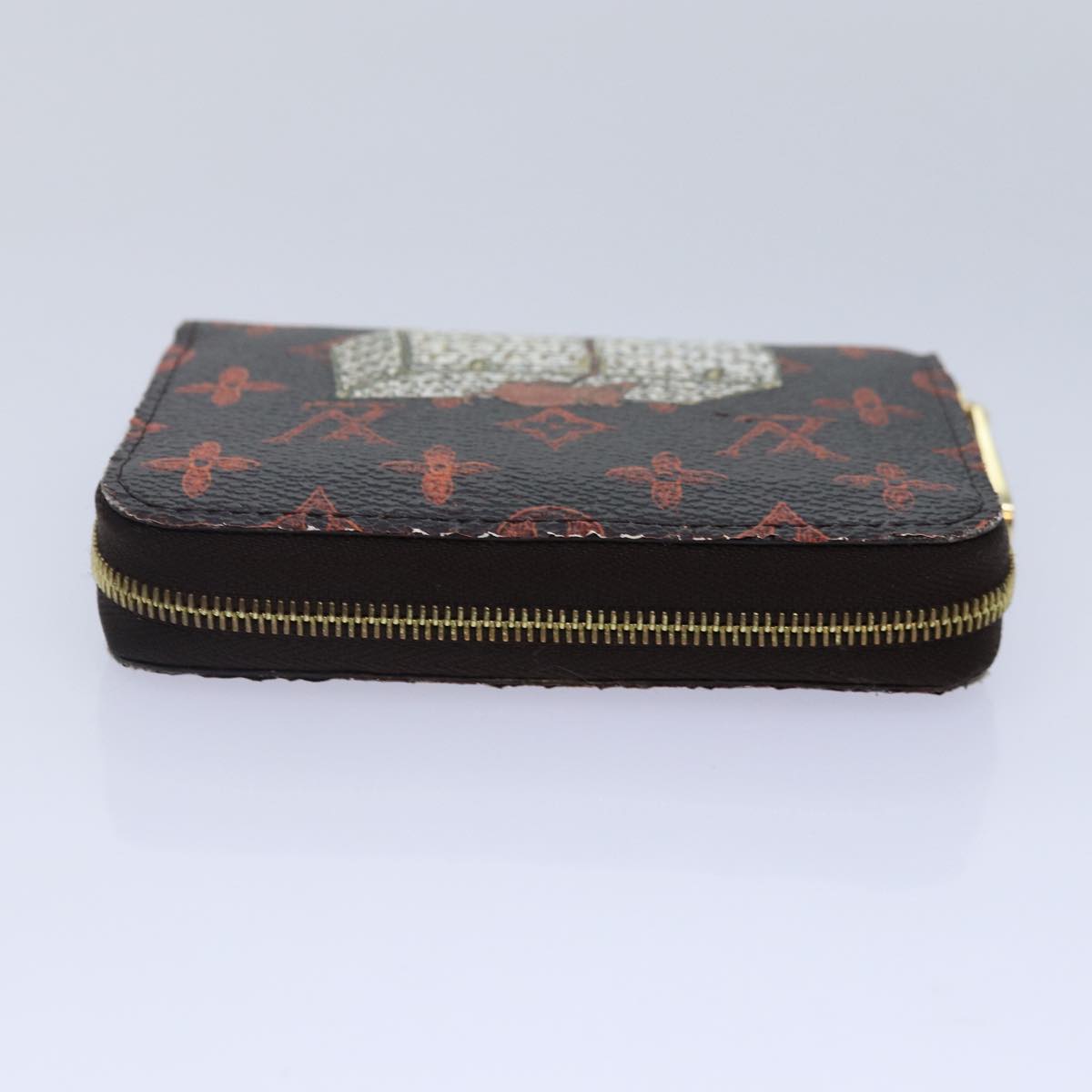 Louis Vuitton Zippy Coin Purse Brown Canvas Wallet