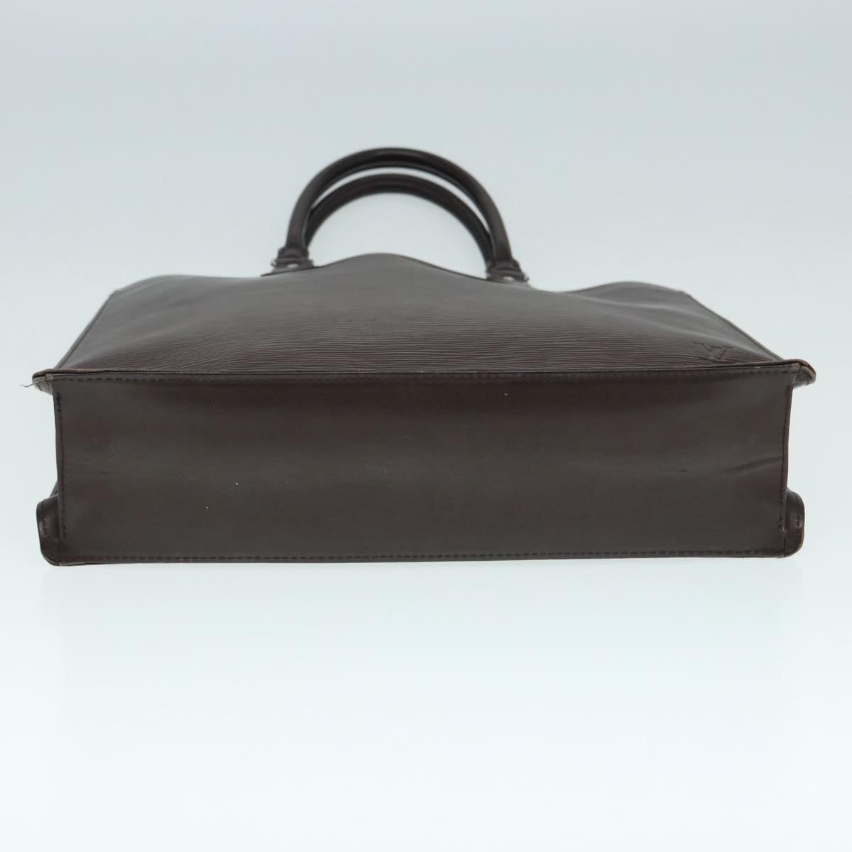 Louis Vuitton Sac Plat Brown Leather Handbag