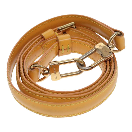 Louis Vuitton Shoulder Strap Beige Leather Bag Jewelry ()