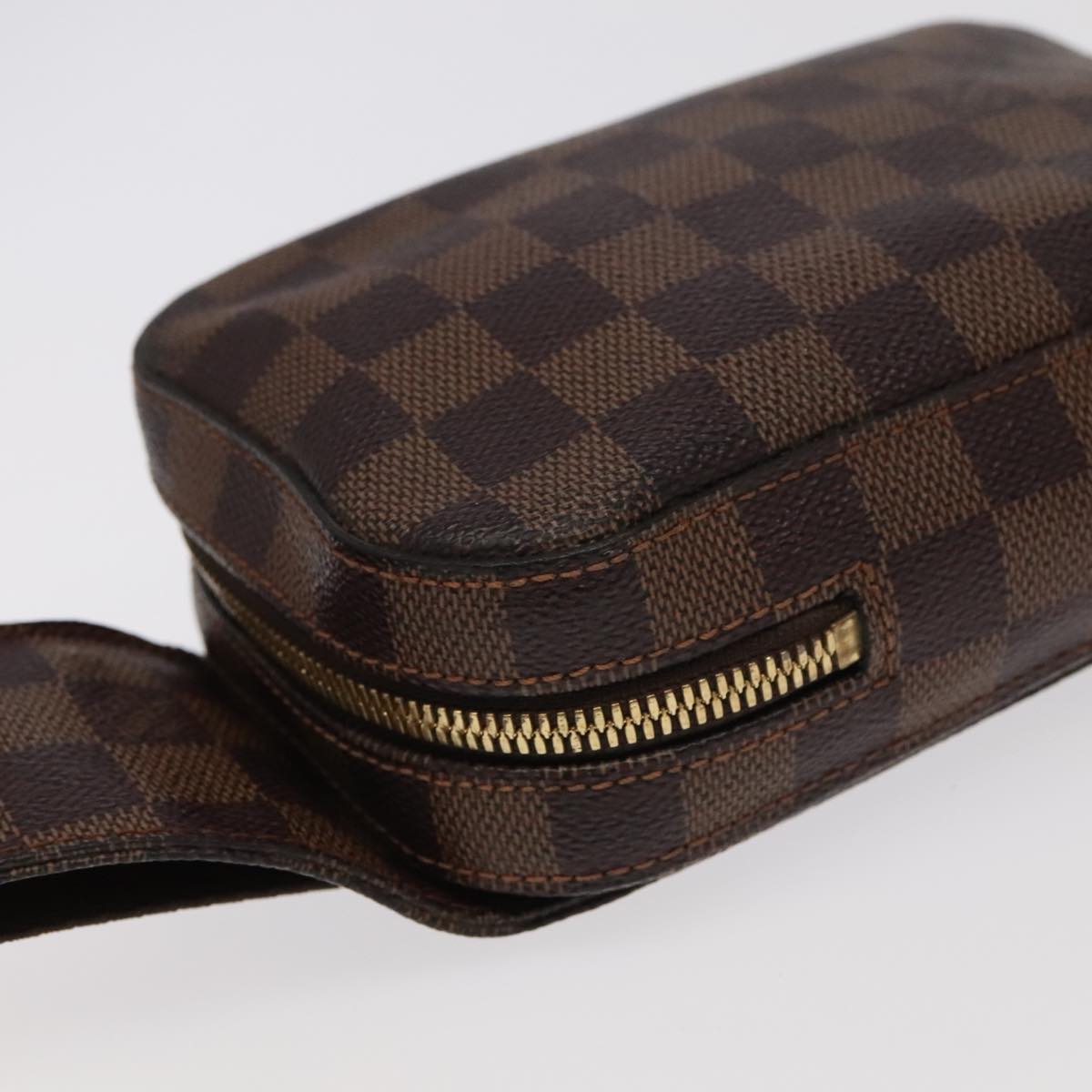 Louis Vuitton Geronimos Brown Canvas Shoulder Bag