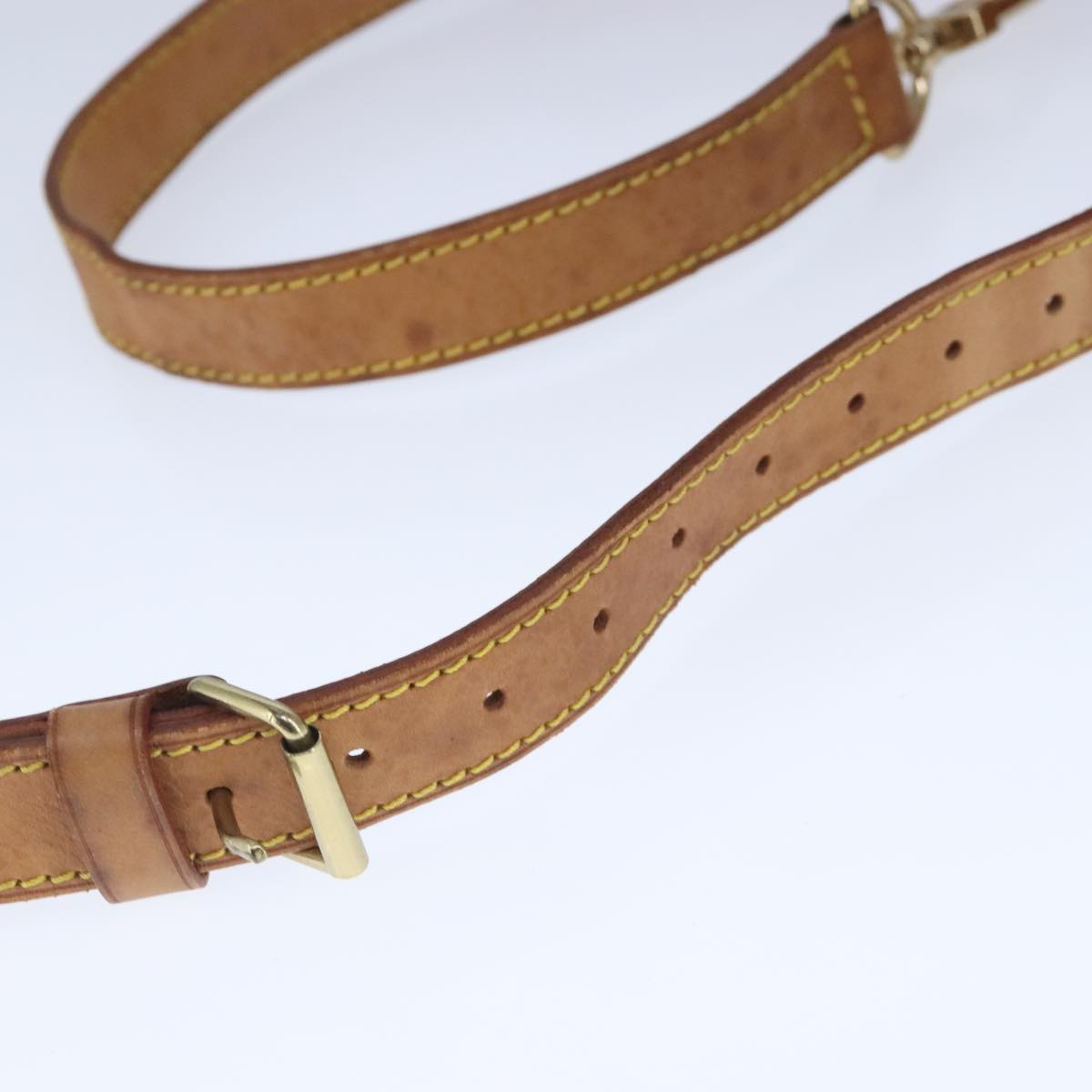 Louis Vuitton Shoulder Strap Beige Leather Bag Jewelry