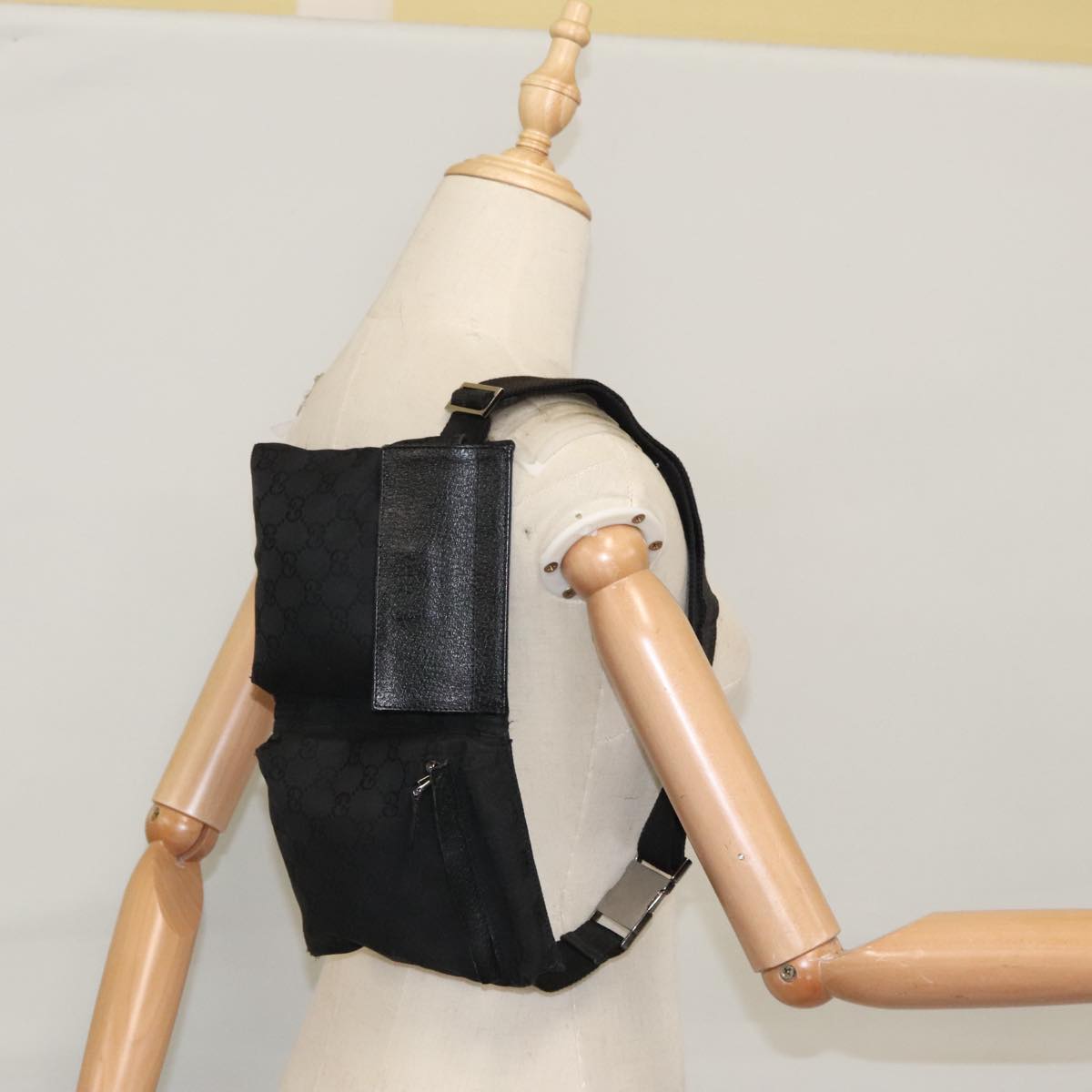 Gucci Black Canvas Shoulder Bag