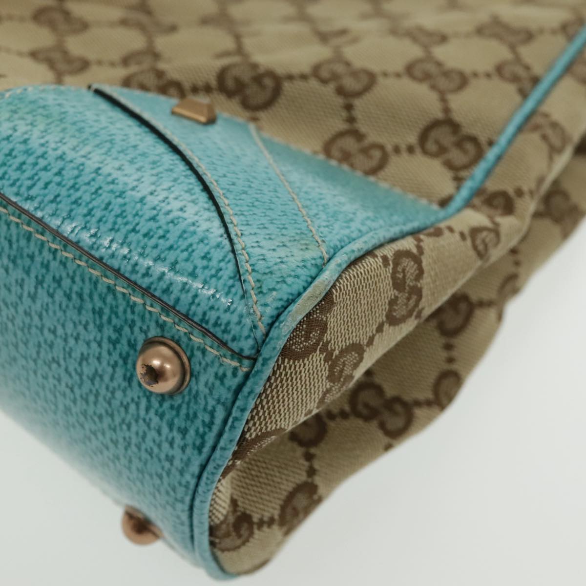 Gucci Jackie Beige Canvas Handbag