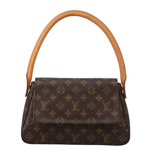 Louis Vuitton Mini Looping Brown Canvas Shoulder Bag