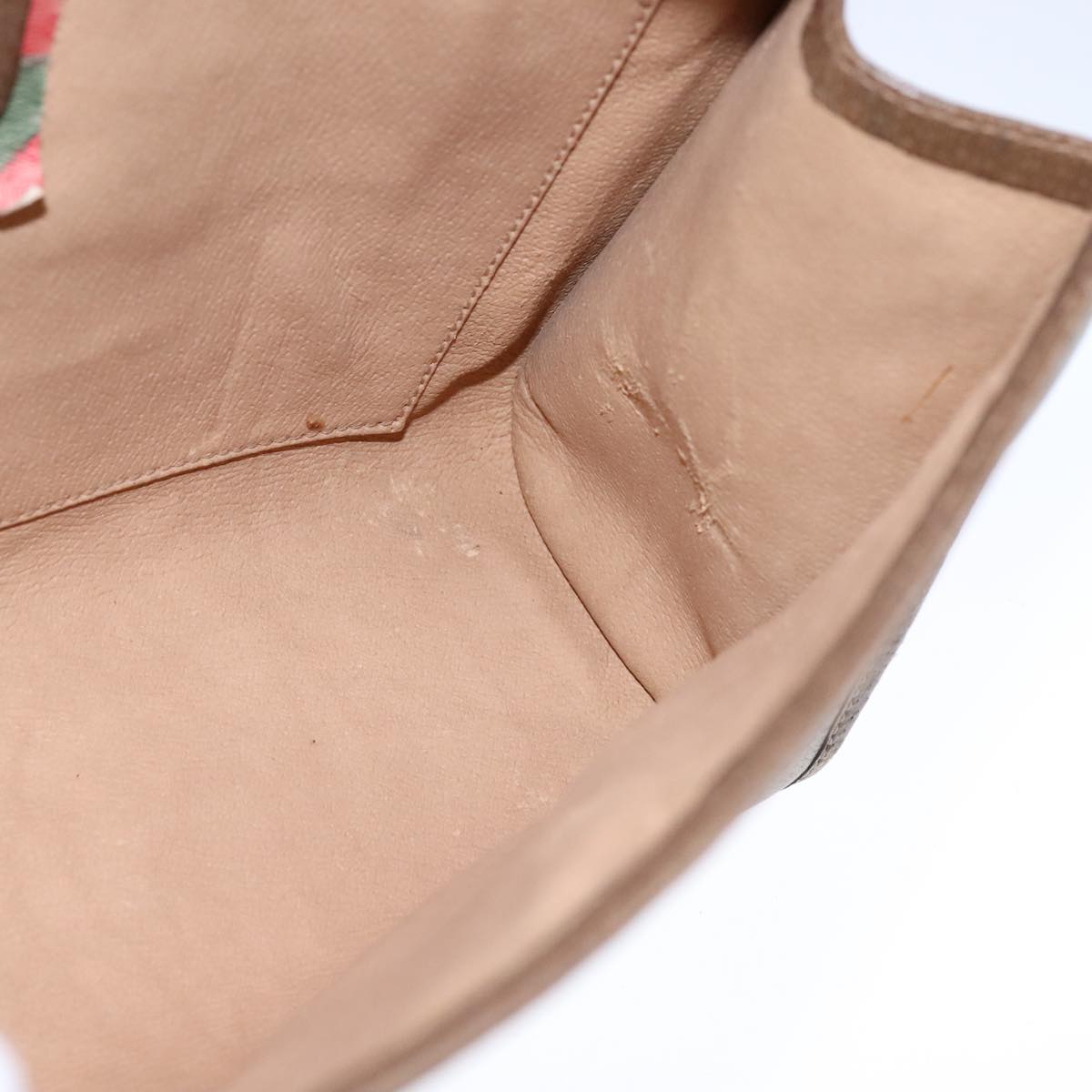 Gucci Sherry Beige Canvas Clutch Bag