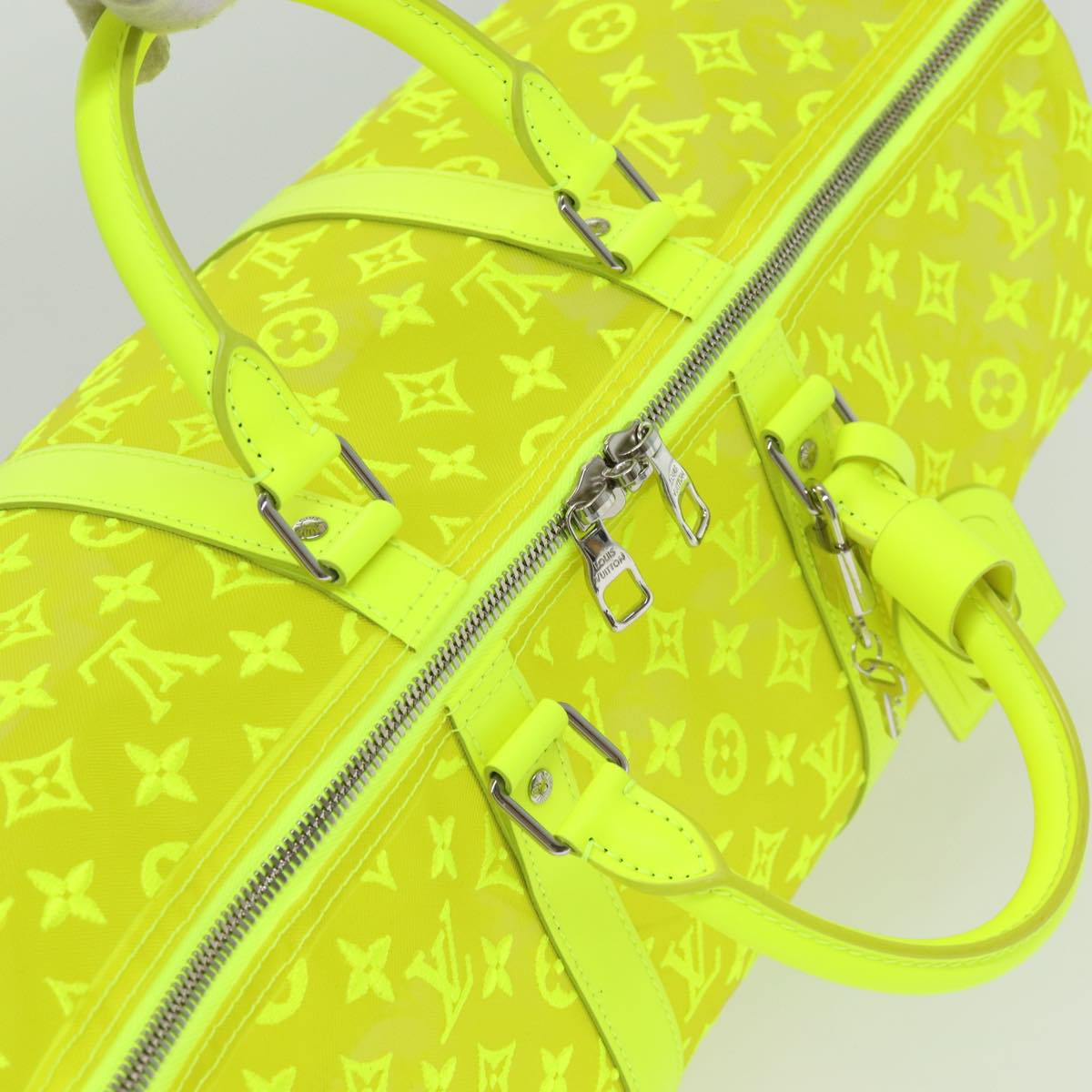 Louis Vuitton Keepall Bandouliere 50 Yellow Canvas Travel Bag
