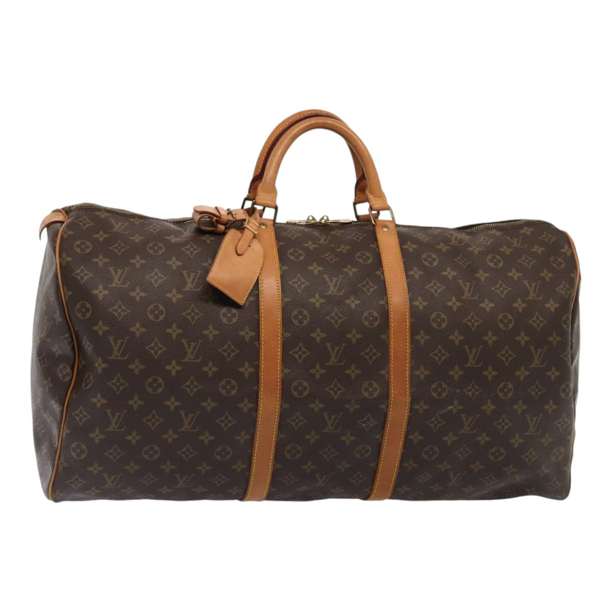 Louis Vuitton Keepall 60 Brown Canvas Travel Bag