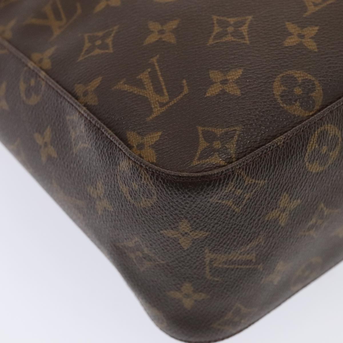 Louis Vuitton Looping Gm Brown Canvas Shoulder Bag