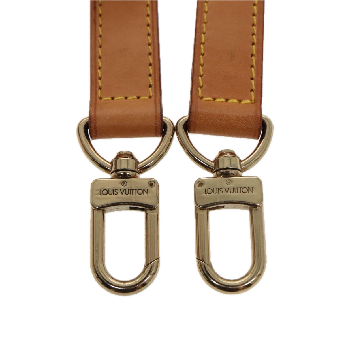 Louis Vuitton Shoulder Strap Beige Leather Bag Jewelry