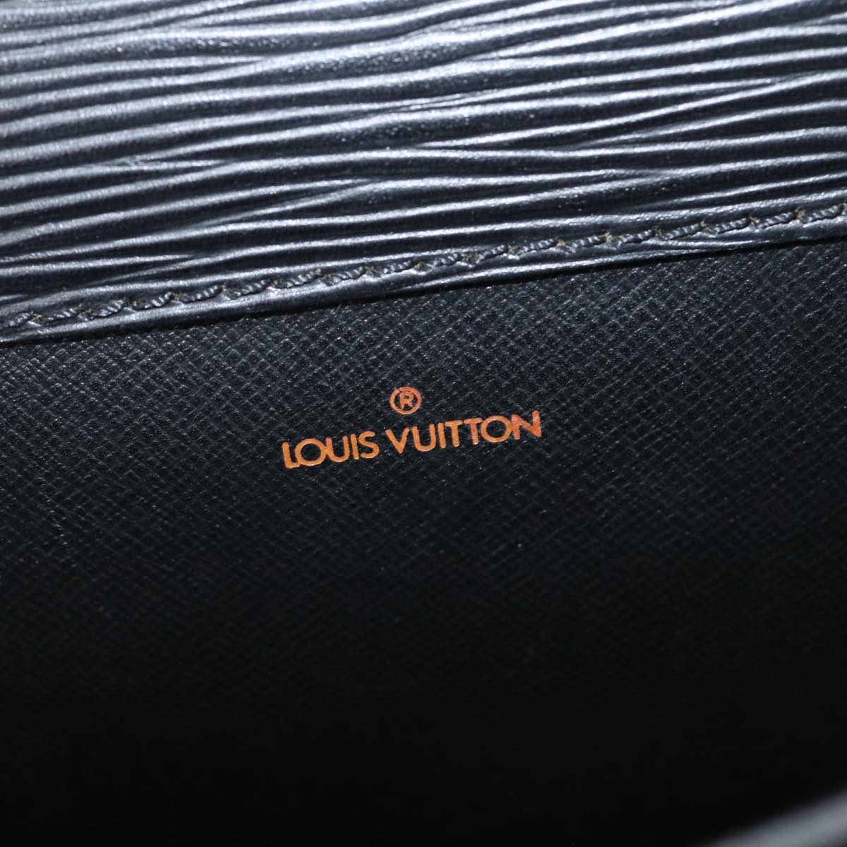 Louis Vuitton Senateur Black Leather Briefcase Bag