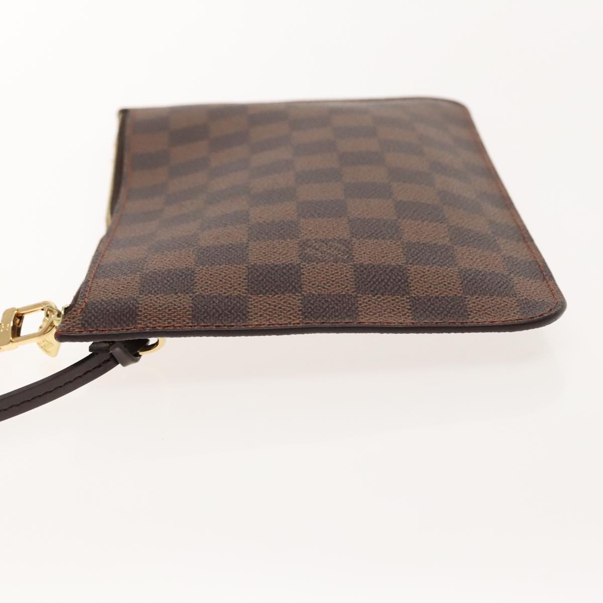 Louis Vuitton Neverfull Pouch Brown Canvas Clutch Bag