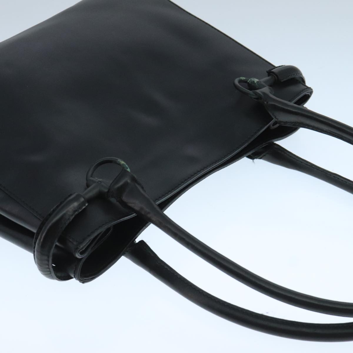 Gucci Horsebit Black Leather Handbag