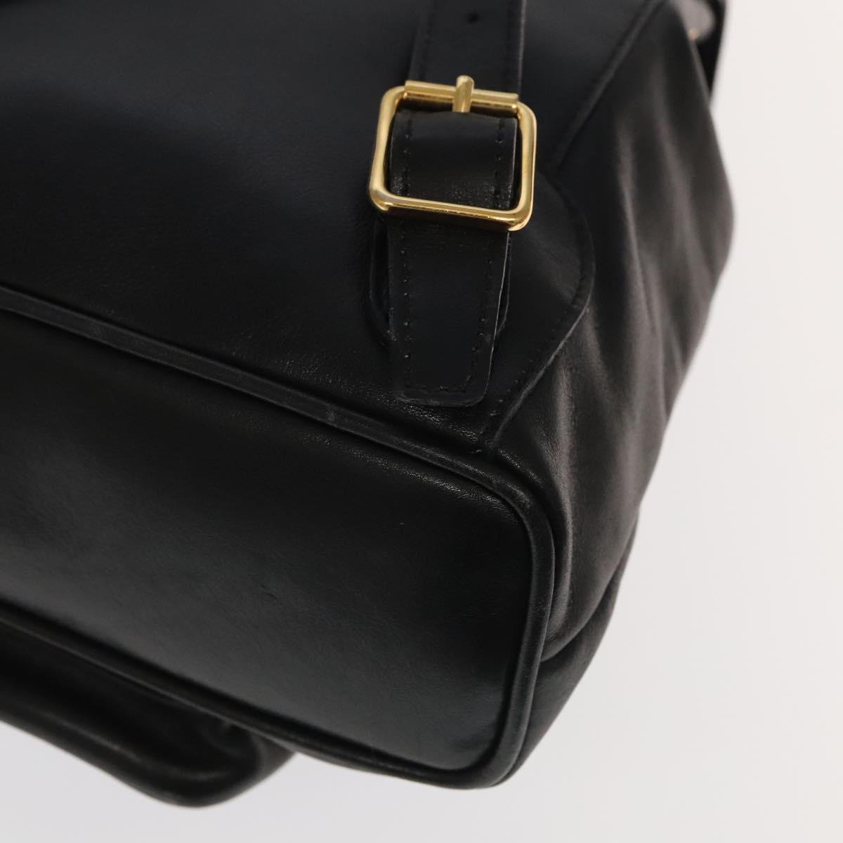 Gucci Bamboo Black Leather Backpack Bag