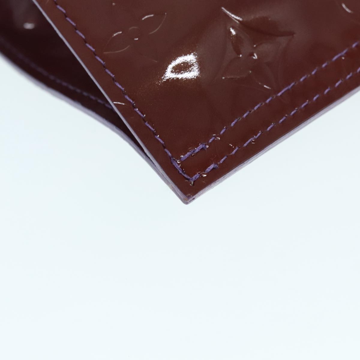 Louis Vuitton Stanton Purple Patent Leather Tote Bag
