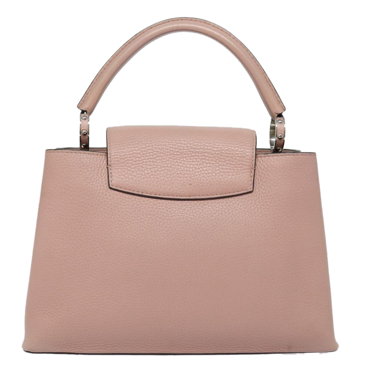 Louis Vuitton Capucines Pink Leather Handbag