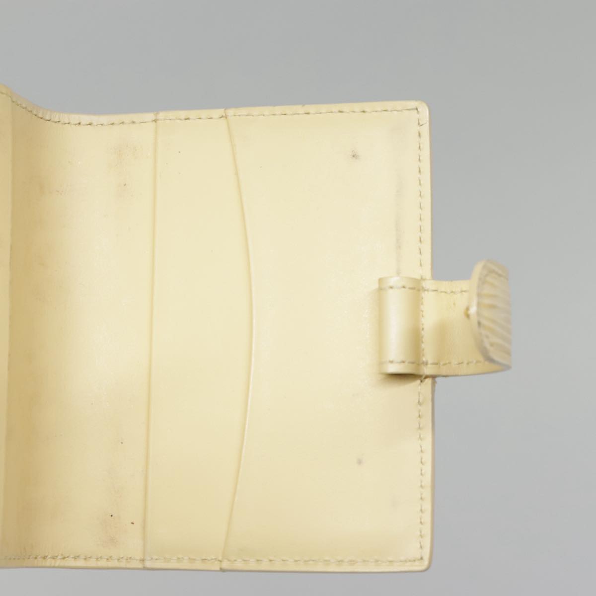 Louis Vuitton Agenda Cover Beige Leather Wallet