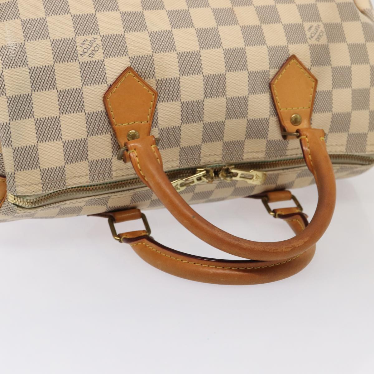 Louis Vuitton Speedy Bandoulière 30 White Canvas Handbag
