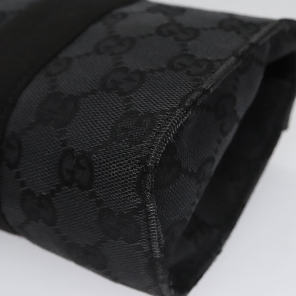Gucci Gg Canvas Black Canvas Clutch Bag