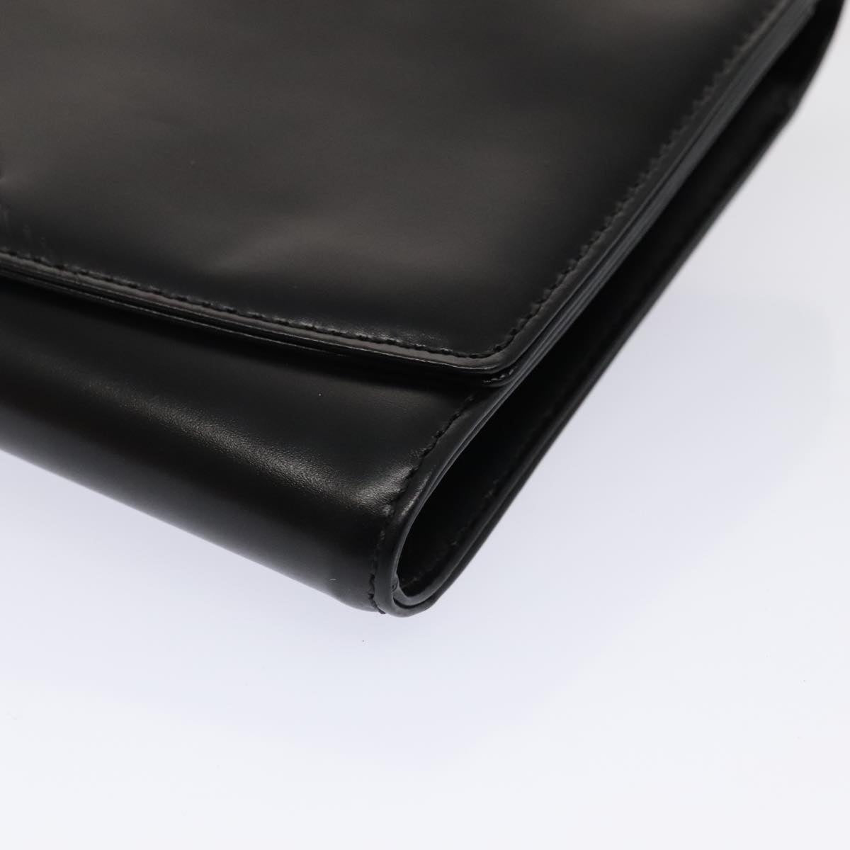 Louis Vuitton Aegean Black Leather Clutch Bag