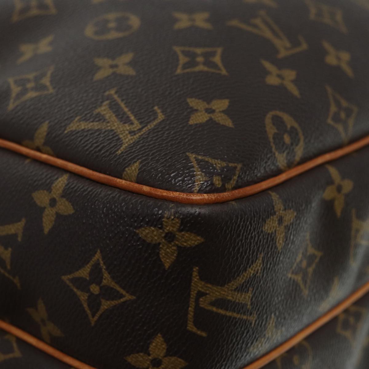 Louis Vuitton Reporter Brown Canvas Shoulder Bag