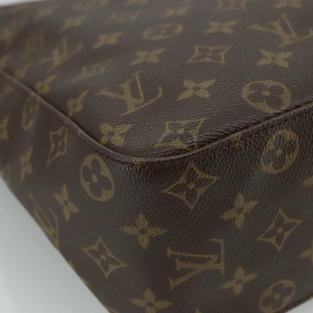 Louis Vuitton Looping Gm Brown Canvas Shoulder Bag