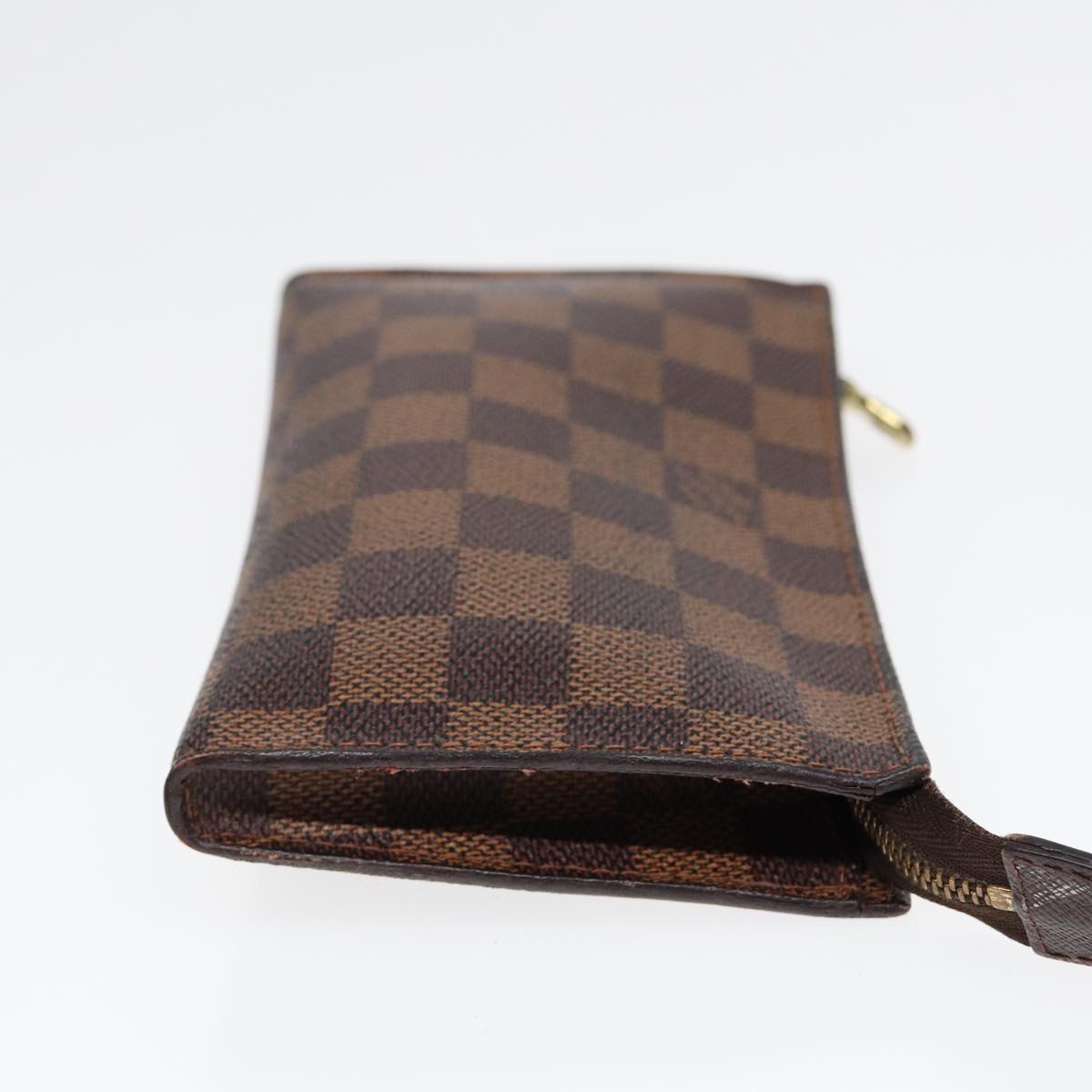 Louis Vuitton Poche Toilette Brown Canvas Clutch Bag