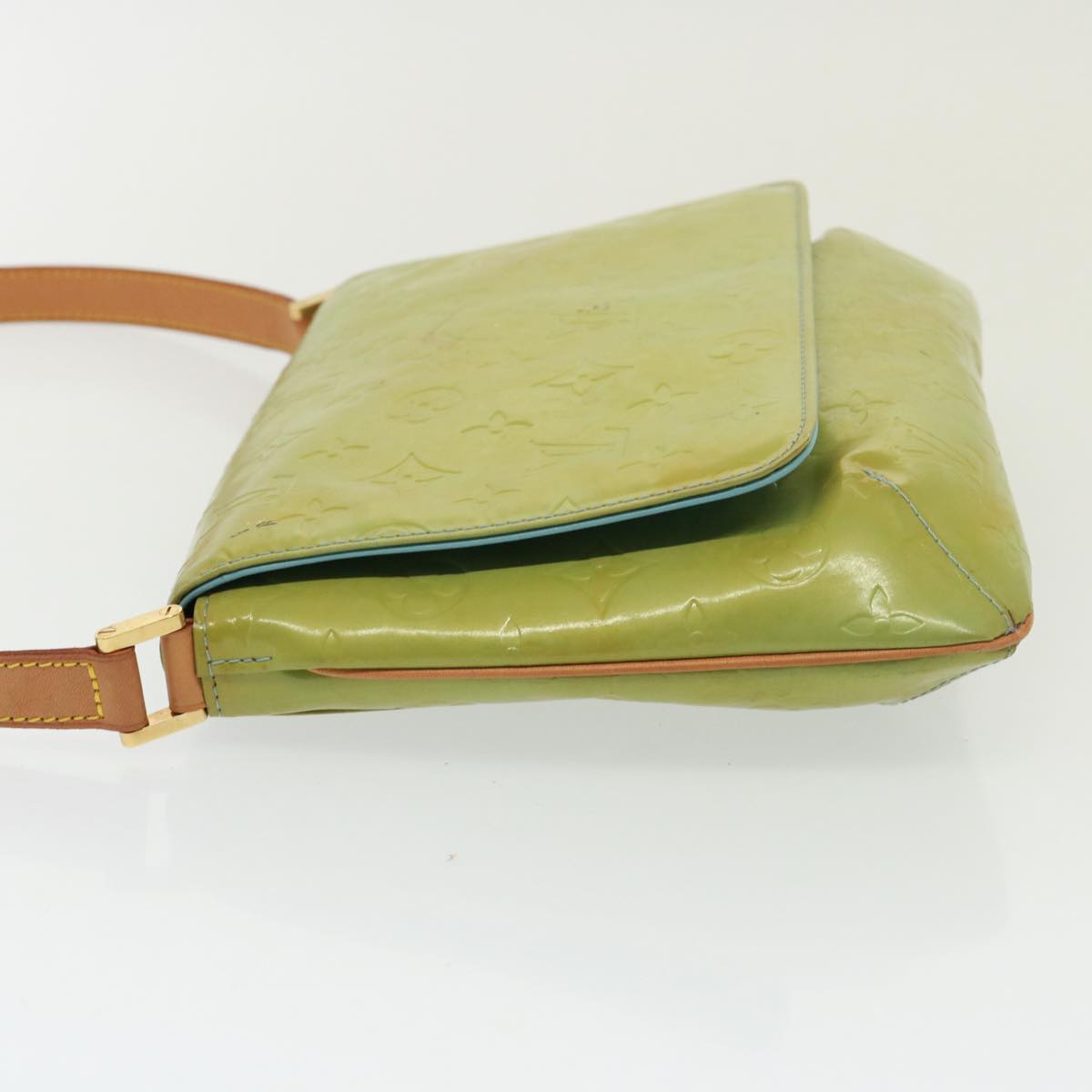 Louis Vuitton Thompson Street Green Patent Leather Shoulder Bag