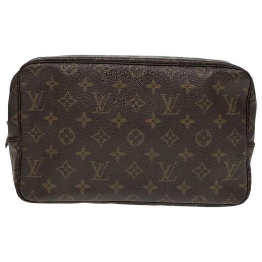 Louis Vuitton Trousse De Toilette Brown Canvas Clutch Bag