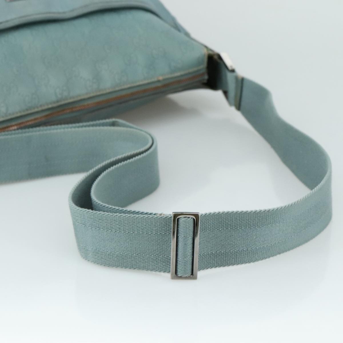 Gucci Gg Canvas Turquoise Canvas Shoulder Bag